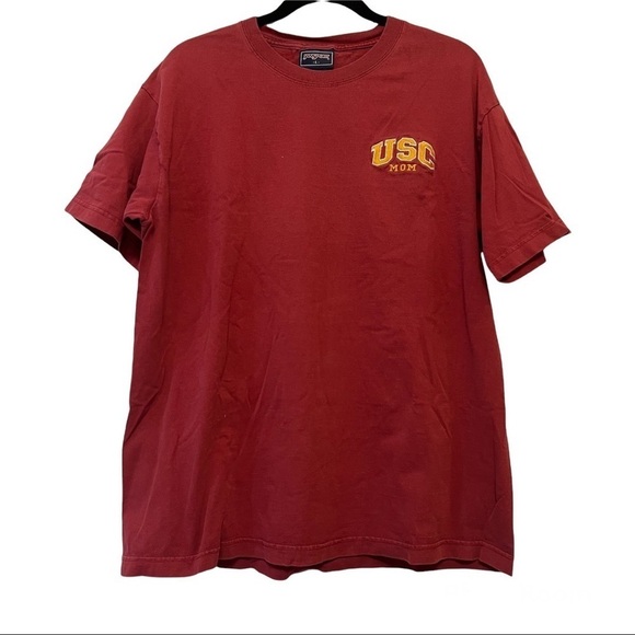 Jansport USC Mom Red & Gold Crewneck T-Shirt - Picture 1 of 7